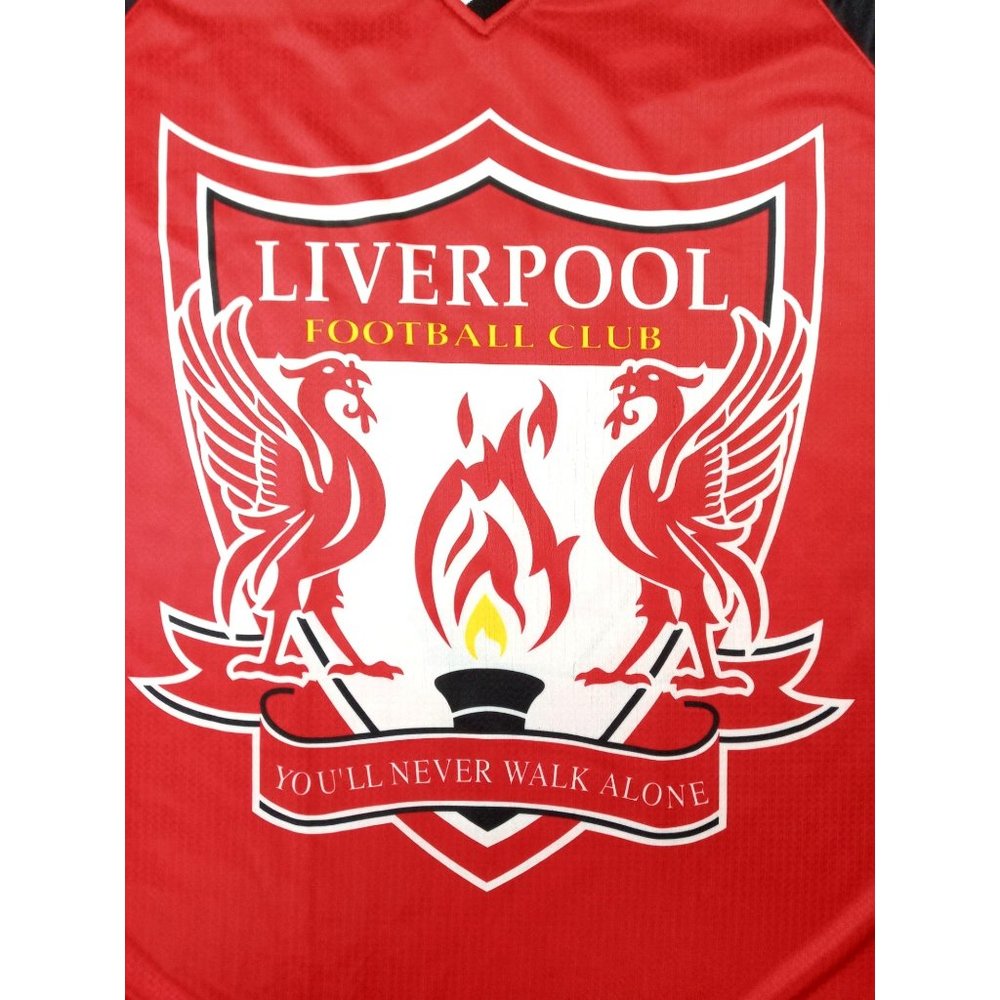 Vintage Liverpool LFC Football Club Jersey Satin Official England Soccer Enfield - Picture 8 of 12